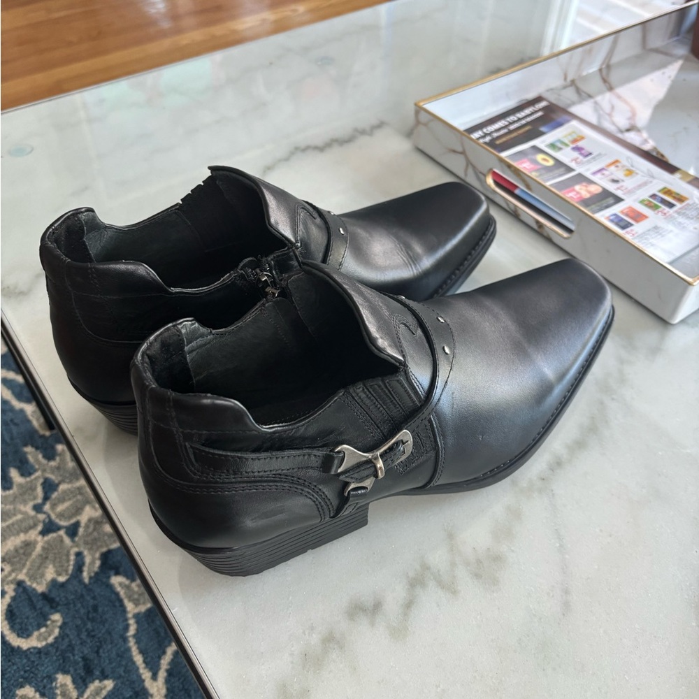 Men's Leather Dress Shoes cowboy style size 45 (12)